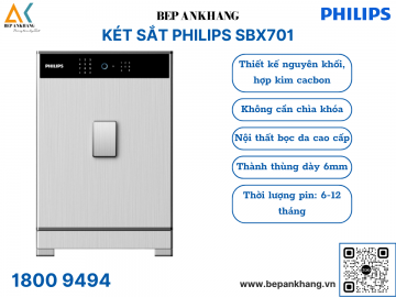 Két Sắt Philips SBX701 -  8B0 - 150KG Màu xám 